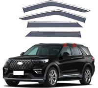 tushijie Deflectores de Viento para Ventanas Laterales para Ford Explorer 2020-2024, Protector contra Lluvia y Viento, Accesorios Coche de Fácil Instalación