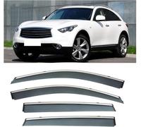 tushijie Deflectores de Viento para Ventanas Laterales para Infiniti QX70 2013-2016, Protector contra Lluvia y Viento, Accesorios Coche de Fácil Instalación