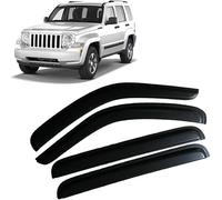 tushijie Deflectores de Viento para Ventanas Laterales para Jeep Liberty KK 2008-2014, Protector contra Lluvia y Viento, Accesorios Coche de Fácil Instalación