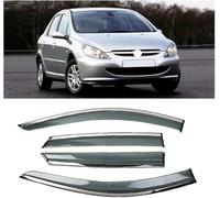 tushijie Deflectores de Viento para Ventanas Laterales para Peugeot 307 2004-2007, Protector contra Lluvia y Viento, Accesorios Coche de Fácil Instalación