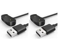 TUSITA Cargador Compatible con Amazfit GTS 2/2e, GTS2/GTS4 Mini, GTR Mini, GTR 2/2e, Active/Active EDGE, Bip 5/3/3 Pro/U/U Pro, T-REX Pro(No para T-REX),Zepp E Z - 1M, Negro (Paquete de 2)