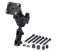 TUSITA Motocicleta GPS Soporte Manillar Depósito de Embrague Freno Compatible con Garmin Montana, Zumo XT GPS - Brazo de Doble Encaje - Tamaño B Mediana