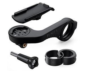 TUSITA Soporte de Bicicleta Frontal Extendido Compatible con Garmin Dispositivos de Mano, Edge GPS Computadora - Manillar de Ciclismo 25.4mm 31.8mm