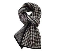 TUSOPORT Bufandas para mujer y mujer, bufanda de lana de cachemira, bufanda súper ligera para invierno, suave y cálida, Negro