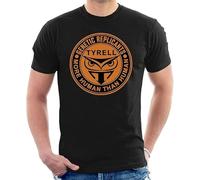 TusPersonalizables Camiseta Tyrell Genetic Replicants Logo Blade Runner para Hombres de Algodon (FR/ES, Letras, XL, Regular, Regular, Negro)