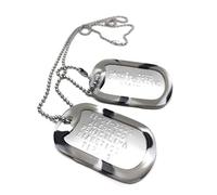 TusPlacas Chapas Militares Personalizadas de Acero INOX. Collar de Chapas Grabadas en Relieve. Colgante Estilo Ejército Americano. Grabado, Cadenas, Gomas y Bolsita de Tela de Regalo (Urbano)
