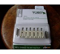 Tusq PQ-8000-F0 - Conjunto de silletas para guitarras de 6 cuerdas tipo Stratocaster y Telecaster (espaciado de 5,6 cm)
