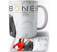 TusRelojes Bones David Boreanaz Emily Deschanel B Taza de Ceramica Blanca 325ml Mug