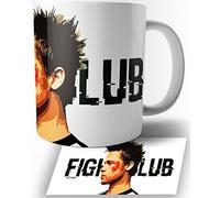 TusRelojes El Club De La Lucha Fight Club Brad Pitt Taza de Ceramica Blanca 325ml Mug