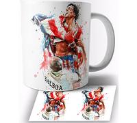 TusRelojes Rocky Balboa Sylvester Stallone Taza de Ceramica Blanca 325ml Mug