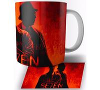 TusRelojes Seven Brad Pitt Taza de Ceramica Blanca 325ml Mug