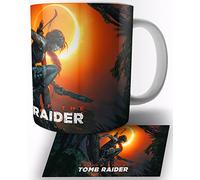 TusRelojes Shadow Of The Tomb Raider Lara Croft Taza de Ceramica Blanca 325ml Mug