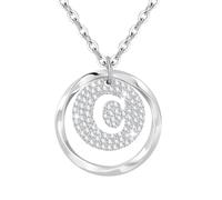 Tusuzik Regalos Navidad Mujer Collar de Iniciales C para Mujer en Plata de Ley 925 Personalizado con Letra de Plata Collar con Zirconia Cúbica Joyas Ajustable de Plata para Mujers