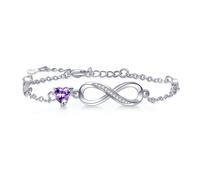 Tusuzik Regalos para Mujer, Pulsera para las Mujeres de Plata Esterlina 925 Infinity Pulseras Joyería Regalos para Mujeres Esposa