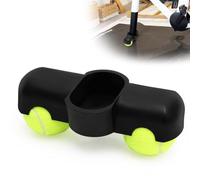 Tutamaz 1 pieza Rocker Plate Feet, Indoor Cycling Pelotas de Tenis, Adaptador de Pie Portátil para Bicicleta de Plataforma Basculante Pies de Tenis para Entrenador de Ruedas Wahoo Kickr Core, con 2