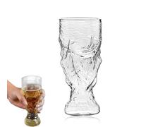 Tutamaz Copa del Mundo Copa del Mundo, copas de cerveza, copas de cerveza, reutilizables, transparentes, para cerveza, cócteles, bebidas, fiestas de fútbol (A-350 ml)