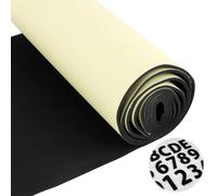 Tutamaz Rollo de espuma autoadhesivo de caucho celular, multifuncional, placa de espuma de neopreno, fácil de cortar, placa de caucho celular (negro, 30 cm x 200 cm x 3 mm)