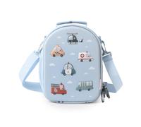 Tutete Bolsa Térmica Infantil 3D | Bolsa térmica ligera y resistente para el almuerzo | Con bolsillo lateral y correa ajustable | Ideal para colegio y excursiones | city cars