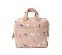 Tutete Bolsa Térmica Infantil para Comida | Bolsa térmica infantil pequeña y fácil de usar | Ideal para almuerzos y meriendas | Exterior impermeable, lavable y resistente | funny letters
