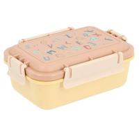 Tutete Fiambrera Infantil | Fiambrera escolar hermética | Apta para microondas y lavavajillas | Ideal para colegio, parque y picnic | Sin BPA | Cierre seguro | funny letters