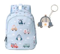 Tutete Mochila Escolar Infantil | Mochila acolchada de tamaño ideal para primaria | 100% RPET reciclado | Cierre seguro y bolsillos funcionales | city cars