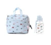 Tutete Pack Esencial Almuerzo Infantil | Pack con bolsa térmica y botella Tritán 500 ml | Ligero, práctico y sin BPA | Ideal para colegio, guardería y excursiones | city cars