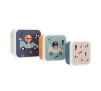 Tutete Set de 3 Fiambreras Infantiles, Cajas Almuerzo de 500ml, 350ml, 300ml, Aptas para Microondas y Lavavajillas, Libre de BPA, Lunch Box Ideales para Guardería y Colegio - Speed Racers