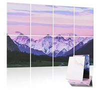 Tutmyrea Paneles acústicos artísticos, 48 x 32 pulgadas, acolchados a prueba de sonido, paquete de 8 paneles decorativos acústicos insonorizados, paneles autoadhesivos que absorben el sonido para