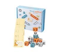 Tutor de : cuadrícula de Letras para el Aprendizaje temprano | Juego cognitivo Atractivo con Piezas entrelazadas, Azulejos de Madera Vibrantes y reconocimiento del Alfabeto para el Estudio