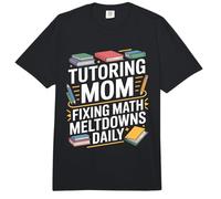 Tutoría de mamá arreglando fusiones matemáticas Diariamente Comfort Colors Adult Heavyweight T-Shirt