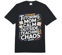 Tutoría Mamá Calma Fuera Enseñando Caos Dentro Comfort Colors Adult Heavyweight T-Shirt