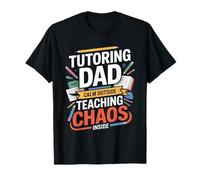 Tutoría Papá Calma Fuera Enseñando Caos Dentro Camiseta