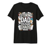 Tutoría Papá Calma Fuera Enseñando Caos Dentro Camiseta Premium