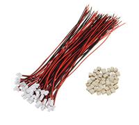 TuToy 100Pcs Mini Micro Jst 1.0Mm Sh Conector De 2 Clavijas Con Cables Cables 150Mm