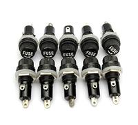 Tutoy 10Pcs Panel Eléctrico Montado De Vidrio Fusible Titular para Radio Auto Estéreo 5X20Mm