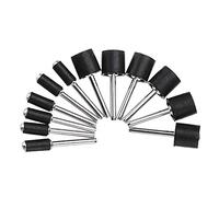 TuToy 12 Piezas 1/8 Pulgadas Tambor De Lijado De Vástago 12,7 Mm 6,3 Mm Goma Mandril Mini Taladro Dremel Accesorios Para Herramientas Rotativas