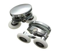 Tutoy 2Pcs 25 mm Puerta De Ducha Rodillos De Aleación De Zinc Accesorios De Rueda De Baño De Vidrio Hardware