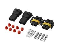 Tutoy 2Pcs H8 H9 H11 880 881 Hembra Terminales De Bulbo Conectores Macho Hid Xenon Luz Enchufe Conjunto
