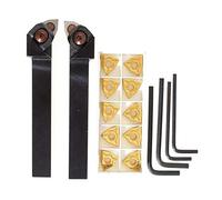 TuToy Wwlnr / L1616H / K08 Portaherramientas De Torneado De 16X100Mm Con 10 Piezas Wnmg080404 Insertos
