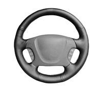 TUTSFGFZH Volante Automóvil Protector para Kia para Carnival II para Grand para Carnival 2006-2014 Protector Cuero Cosido Mano para Volante Coche Volante Coche(1)