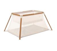 Tutti Bambini CoZee® Go 3-en-1 Moisés, Parque Infantil Bebe, Cuna Viaje Bebe con Colchon - Ligero, Transpirable y Plegable - para Bebés y Niños 0-3 Años (Nogal y Crudo)