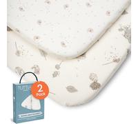 Tutti Bambini Sabanas Moises (Pack de 2) - Jersey de Bambú Suave y Transpirable - Sabana Bajera Minicuna Ajustables con Doble Elástico - Compatible con Colchones de 53x80 cm hasta 60x90 cm (Cocoon)