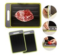 TUTTICHEF Pack de 2 Tabla de Cocina 4 en 1 de Doble cara. Para Cortar, Descongelar 3 Veces Más Rápido, Rallar Especias y Afilar Cuchillos. Apta para Lavavajillas. Antiadherente Antideslizante