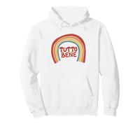 Tutto Bene - Gráfico de Arco Iris con Texto Italiano Sudadera con Capucha