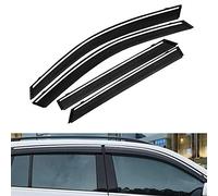 TUTU-C 4 piezas para BMW X1 2016 2017 2018 de plástico ABS viseras de ventana toldos de lluvia deflector de sol protector de ventilación cubierta protectora estilo coche