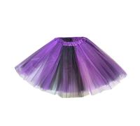 Tutú De Tul para Adultos-Europa Y AméRica Sexy Multicolor Patchwork Malla Falda Falda Pommel Falda Adulto (Purple, One Size)