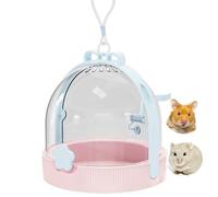 TUTU&LELE Transportador de animales pequeños, jaula de viaje con almohadillas de felpa cálidas y botella de agua que se puede llevar tanto a mano como cruzado, adecuado para hámsters enanos, cobayas,