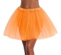 Tutu Mujer, Vestido Lentejuelas Mujer Talla Grande Saten Disfraz Para Ballet Steampunk Adulto Minifalda Irregular Midi Brillante Nochevieja Para Carnaval Semana Santa Fiesta 12#naranja One Size