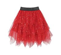 Tutu Niña Disfraz Estrella Niño Tutus Falda Lentejuelas Dorada Fiesta Halloween De Tul Roja Castañera Rosa Naranja Blanco Dorado Retro Marron Blanca 120 Faldas Blancas Negra Black Verde Rojo Tutú