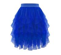 Tutu Skirts for Women Adult Classic Elastic 4 Layered Tulle Frilly Skirt Ladies 80s Fancy Dress Ladies Girls Fashion Costume for Dress-up Outfit Party Dance Dresses
